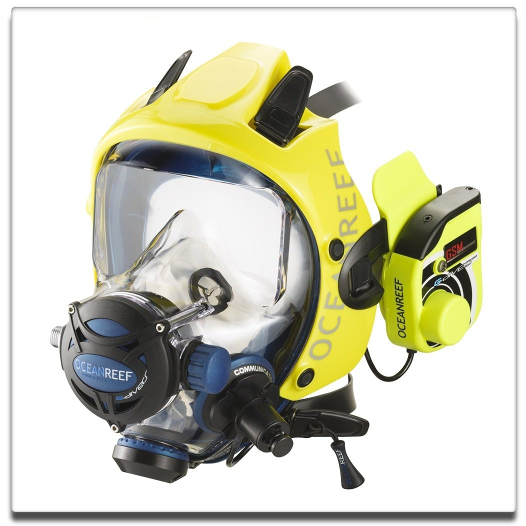 Full Face Masks & Comms- wetsuit, diver, sharkskin, snorkeling gear, watersports equipment, diving fins, snorkeling mask, ocean reef, Garmin G1