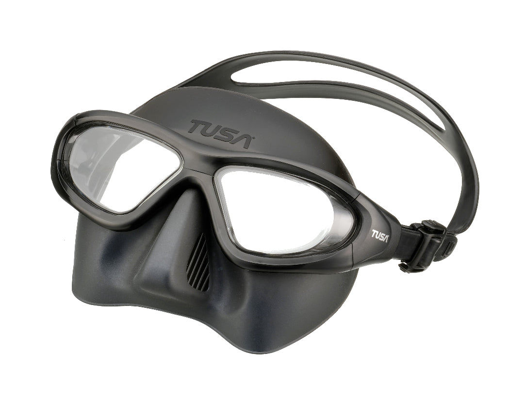 TUSA Sport UM-2005 (UM2005) Lapis 自由潛水面鏡 全黑色 (BKBK)