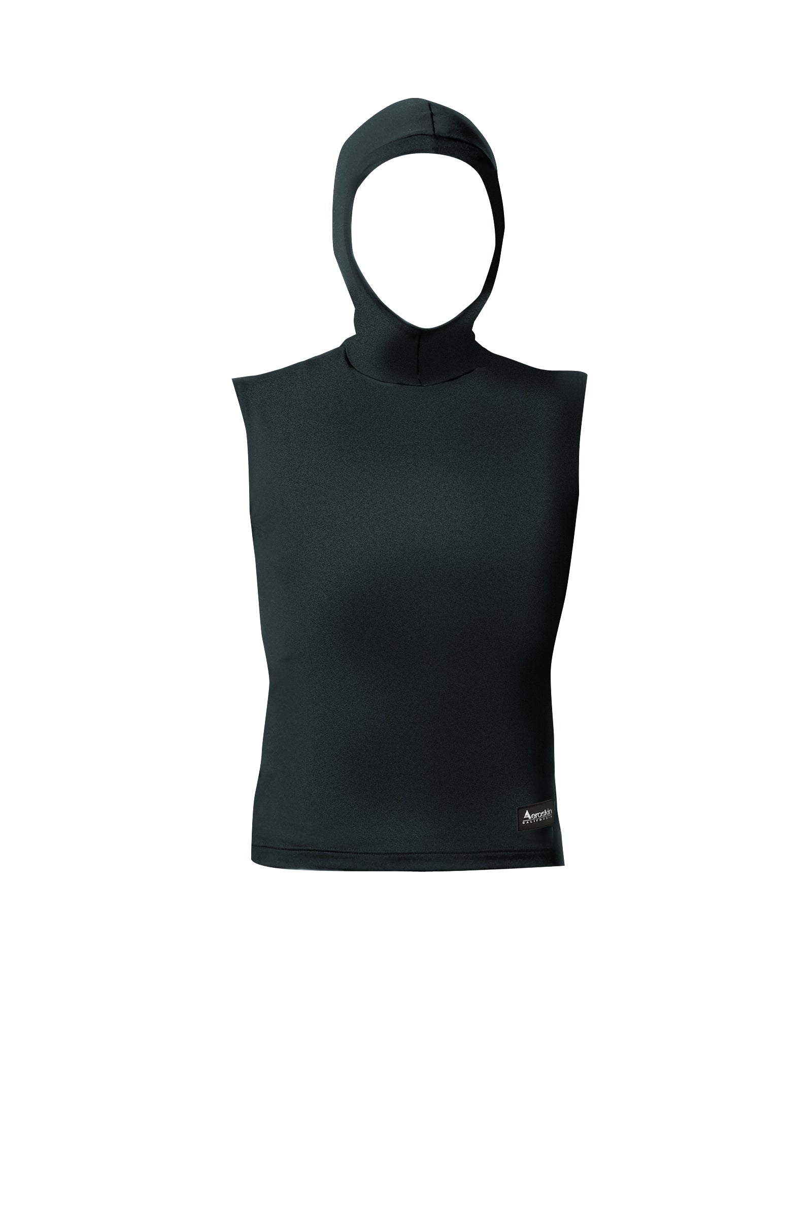P345 Sleeveless Pullover Vest with Hood (Unisex)-Top-wetsuit, diver, sharkskin, snorkeling gear, watersports equipment, diving fins, snorkeling mask, ocean reef, Garmin G1