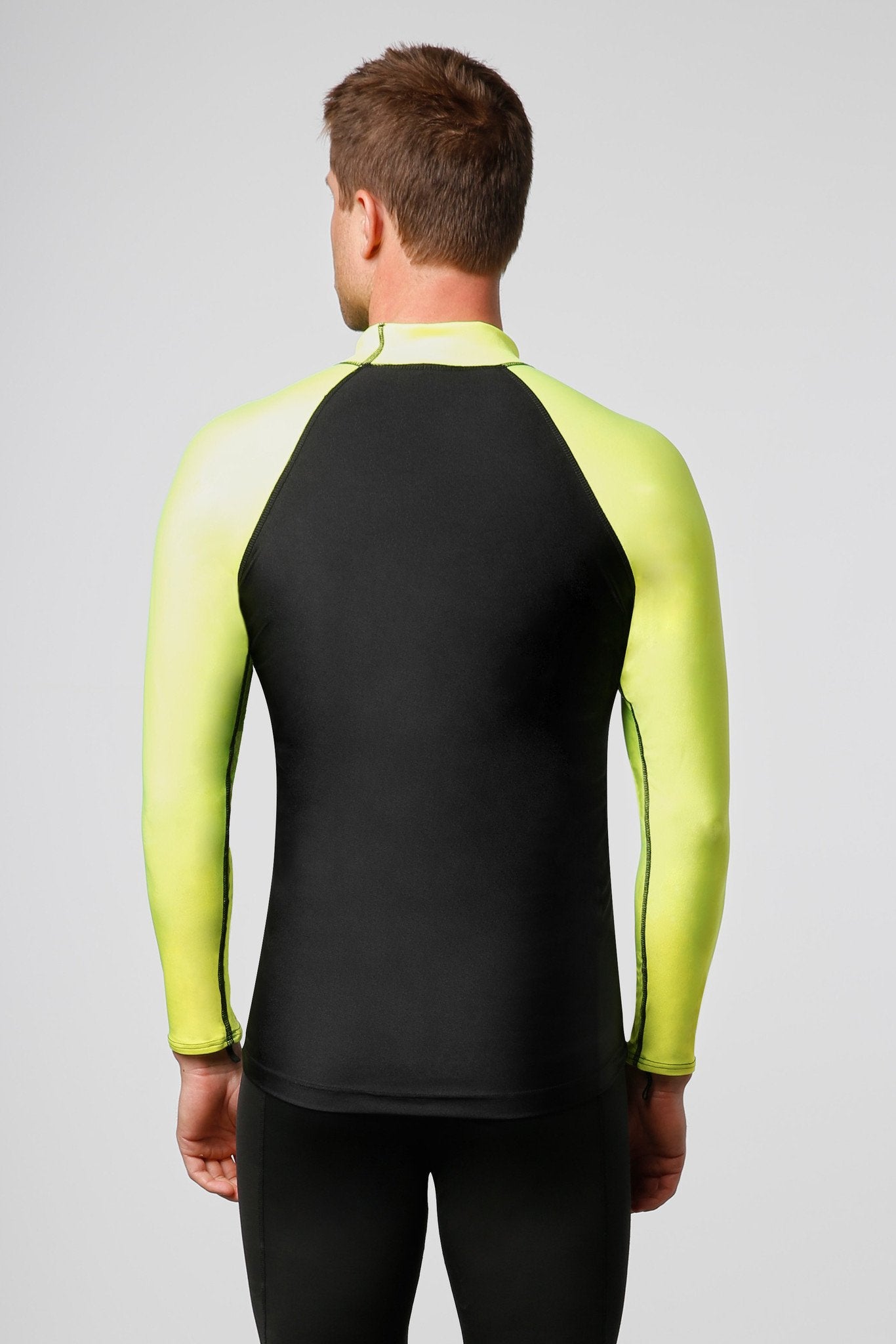 P35B Raglan Long Sleeve Vest with Fuzzy Collar (Unisex)-Top-wetsuit, diver, sharkskin, snorkeling gear, watersports equipment, diving fins, snorkeling mask, ocean reef, Garmin G1